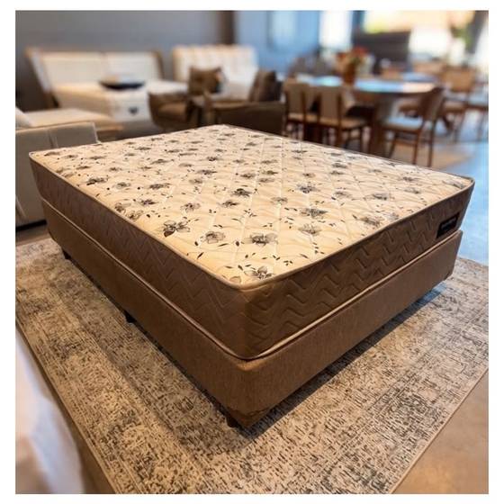 Conjunto Box + Colchão de Molas Ensacadas - Magister — Casal 1,38M