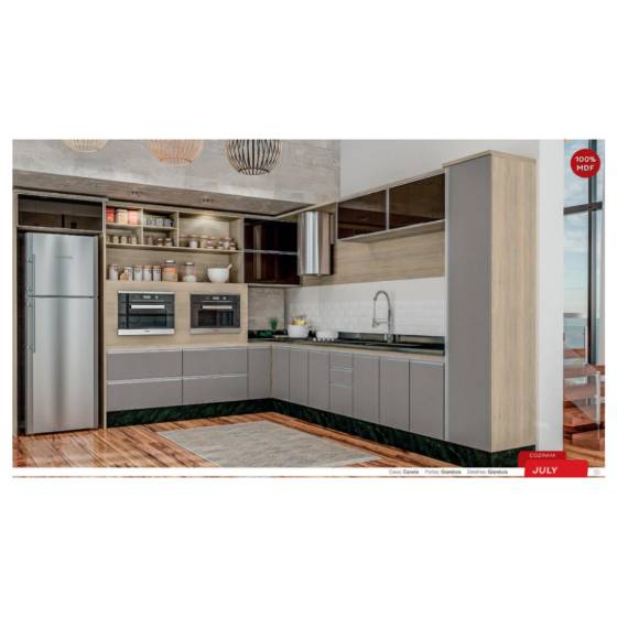 Cozinhas Sob Medida 100% MDF Anti Risco